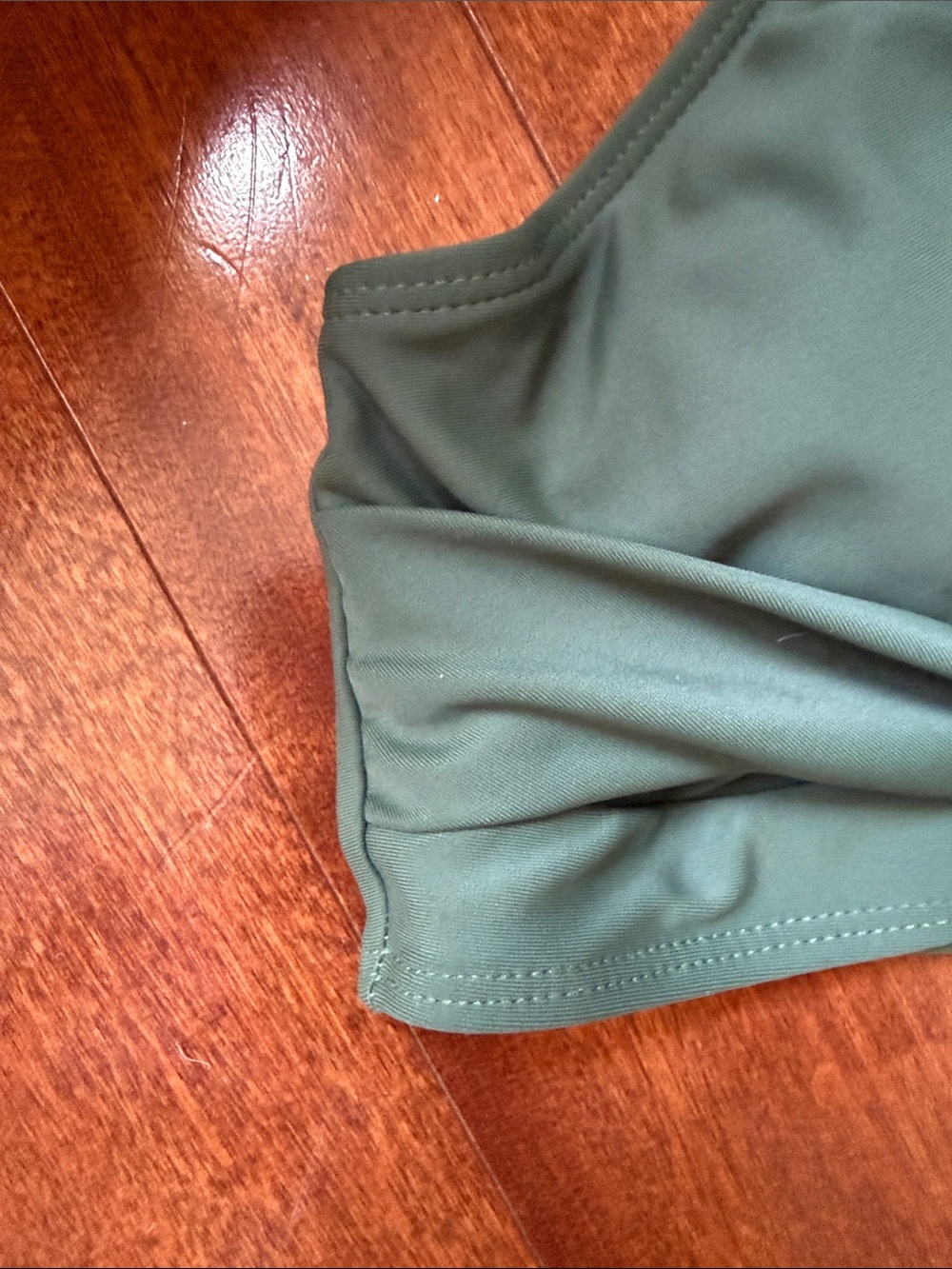 Green Twist Front Bikini Top - Picture 7 of 9